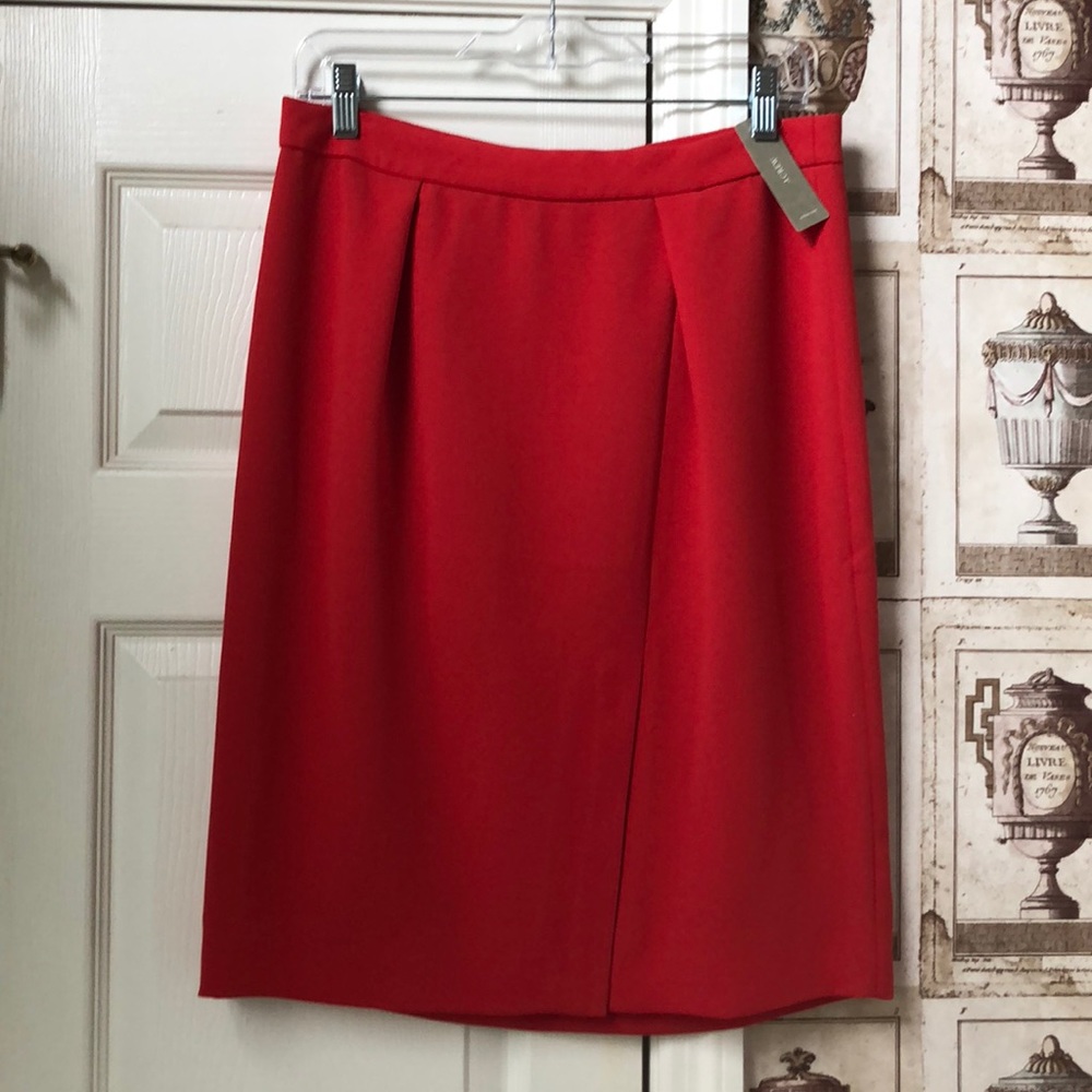 J. Crew Flame Red Skirt